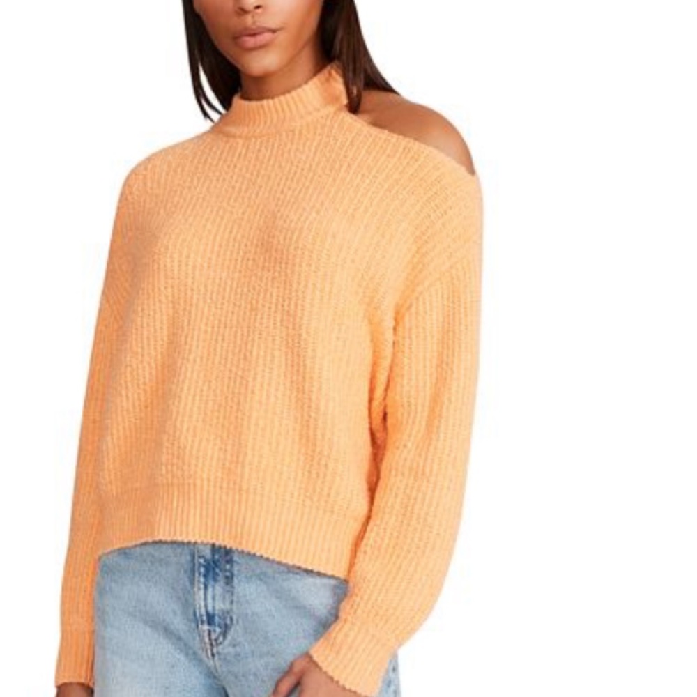 NEW BB DAKOTA creamsicle cutout shoulder Large